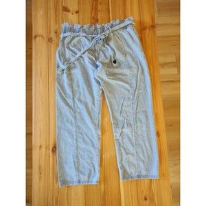 Junk Food Disney Jean Pants Embroidered Mickey Size Large L Ruffle Pants